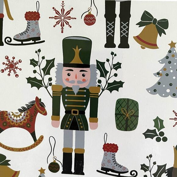 NUTCRACKER Cork Backed Hard Christmas Placemats 12x16 Set of 4 Holiday New - Picture 3 of 10